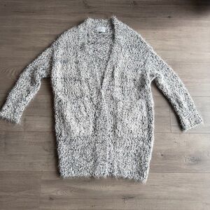 Lush black and white sweater/cardigan - size small/medium